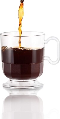Glas Kaffeetasse Cappuccino Einweg oder wiederverwendbar 20 Stück auch zum Mitnehmen