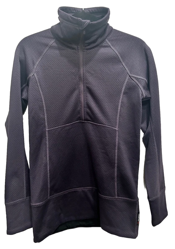 burton ak medium long sleeve pullover half zip polartec 