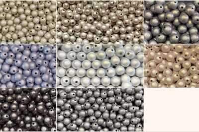 8mm 30St. Miracle Beads Magic Beads Wunderperlen 3D Effekt Ilumination Fädell. 2