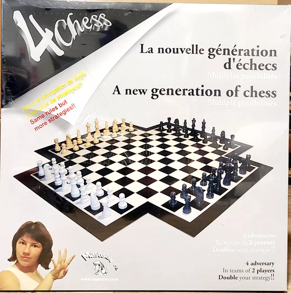 RARE MasterRay 4Chess - 4 Player Chess Board Game. NEW & SEALED FREE  SHIPPING.