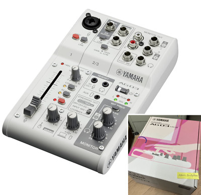 YAMAHA AG03MK2 W Weiß 3-Kanal Live Streaming Mixer USB Audio Interface Origin...