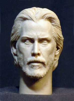 V-65 Keanu Reeves ''47 RONIN''  CUSTOM RESIN HEAD SCULPT, Action figures 1/6 scale