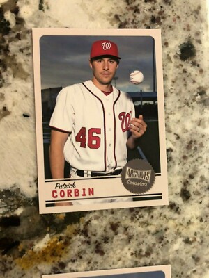 2019 TOPPS ARCHIVES SNAPSHOTS BASE CARD NATIONALS PATRICK CORBIN #AS-PC