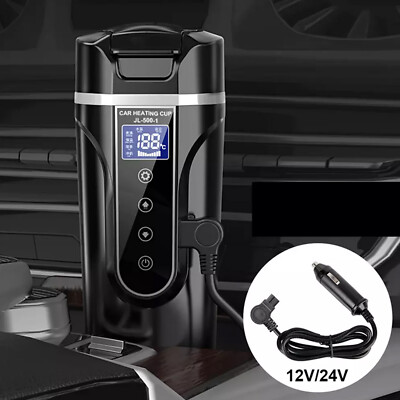 12/24V 500ml Smart Temperature Control Travel Coffee Mug Electric heated Car Cup