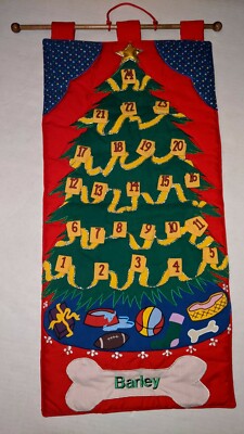 dog-advent-calendar-orvis-christmas-tree-bone-embroidered-barley-reusable-29x14-ebay
