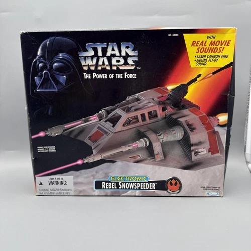 STAR WARS Rebel Snowspeeder Power of the Force Kenner Electronic 1995 NIB