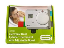ESI ESCTDEB Electronic Energy Saving Dual Cylinder Thermostat with LCD Display