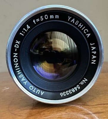 Yashica Auto Yashinon-DX 50mm f/1.4 Screw-Mount Fast Prime Camera Lens w/ Filter