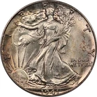 1941 Gem BU Walking Liberty Half Dollar - PCGS MS65 - Lustrous, Lightly Toned
