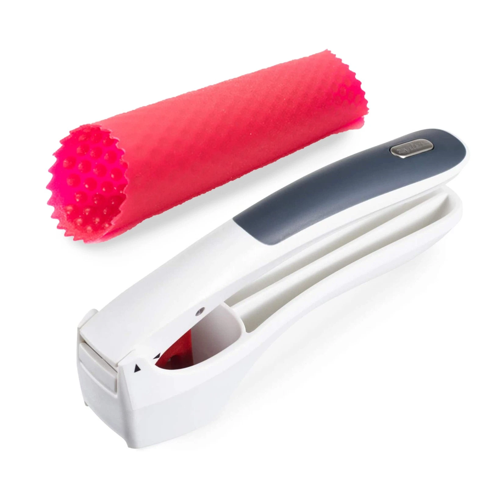 Garlic Peeler & Easy Clean Garlic Press - Silicone Garlic Peeler Tube and Gar...