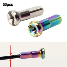 Colorful Bike Parts 50 Pcs Bicycle Spoke Nipples Suitable for All Models