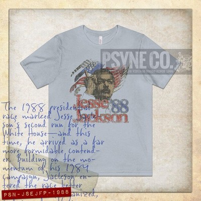 Jesse Jackson for President 1988 Vintage Men's T-Shirt | eBay