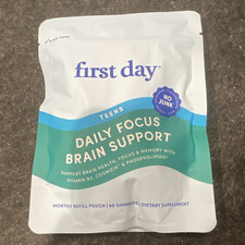 first day Teens Daily Focus Brain Support Gum...