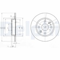 2X Delphi Bremsscheibe BG2803 FüR Mazda