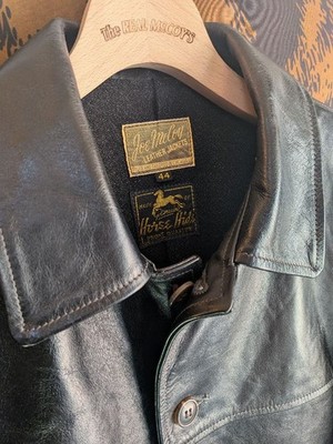 ooogiso Joe McCoy カーコート 44 ザ・リアルマッコイズ The Real McCoy's Joe McCoy Horsehide Leather Car Coat MJ19116 Size