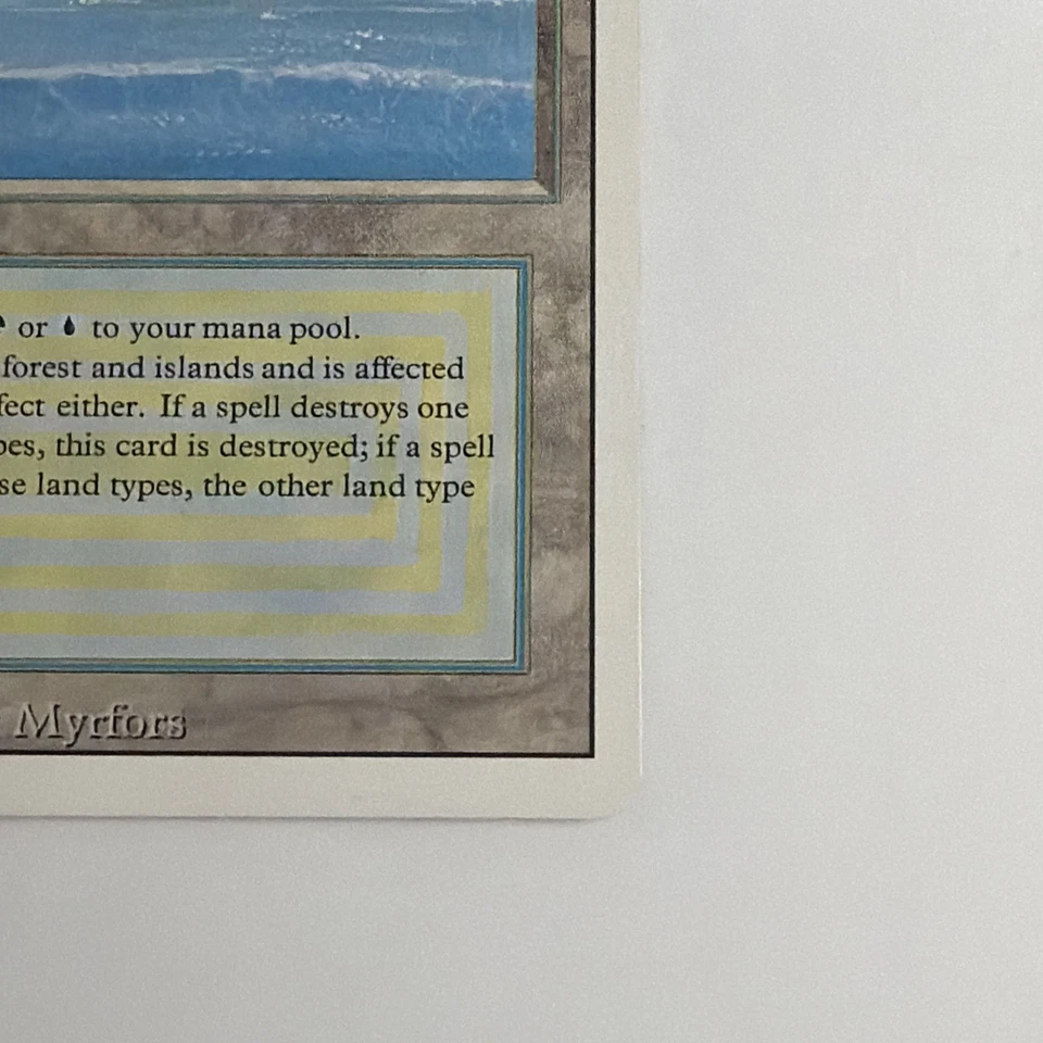 Tropical Island Dual Land (Revised Edition) Magic the Gathering MTG 1994 Rare LP - Image 4 of 4