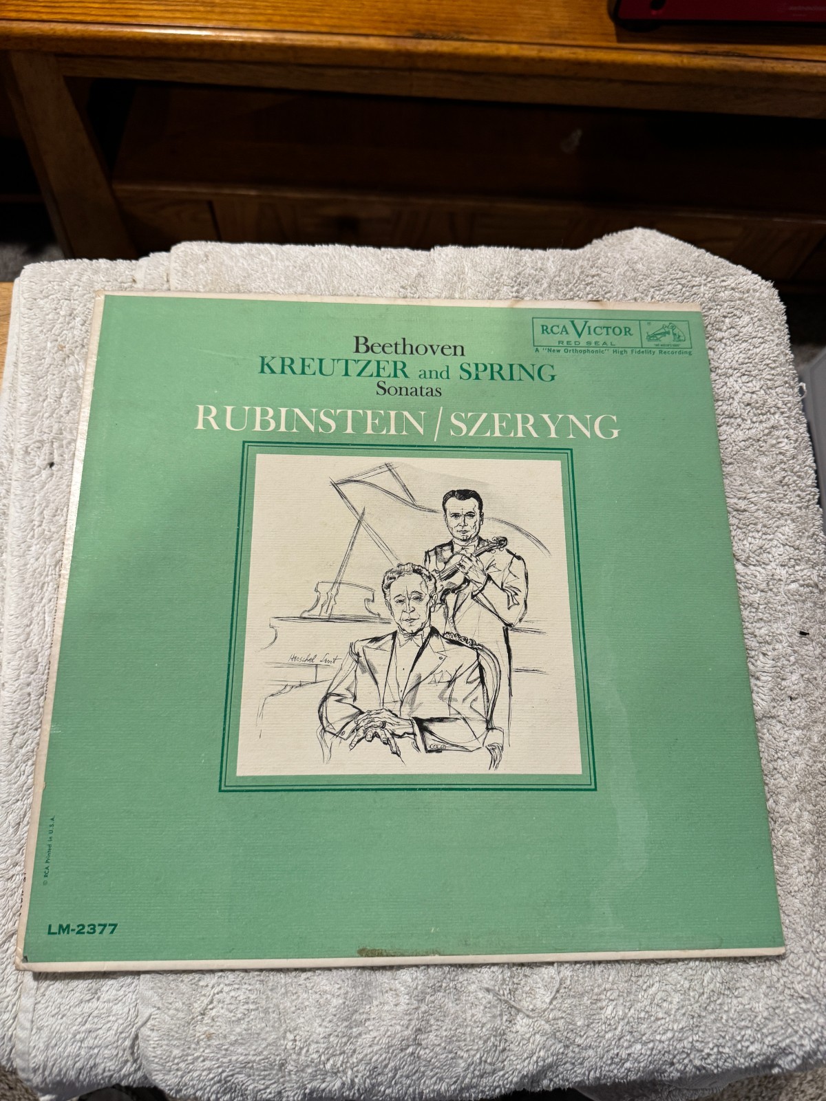 Beethoven - Kreutzer & Spring Sonatas LP - GOOD CONDITION WITH DUST SLEEVE!!!