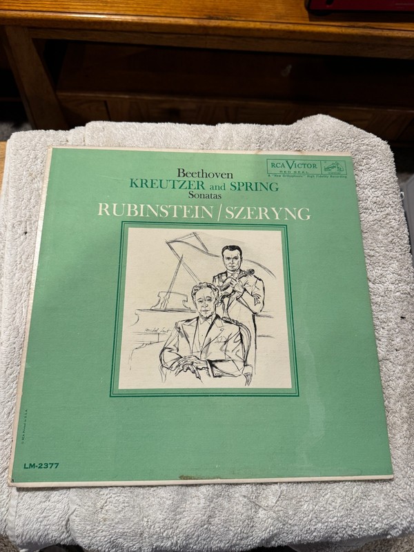 Beethoven - Kreutzer & Spring Sonatas LP - GOOD CONDITION WITH DUST SLEEVE!!!