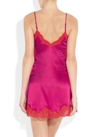 Agent Provocateur Novah Fuchsia Red Silk Slip AP3 Medium