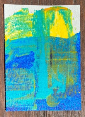 ACEO contemporary abstract original painting signed
