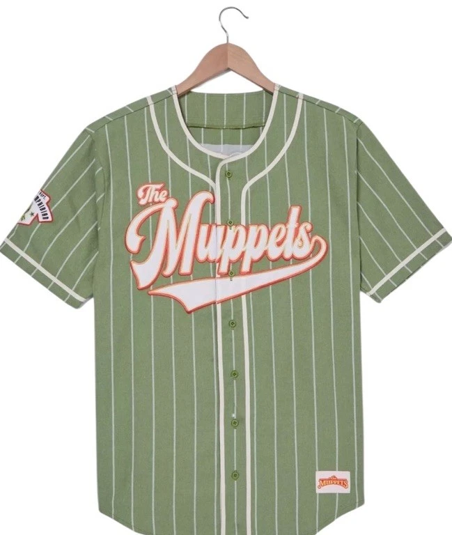 The Muppets Kermit Striped Baseball Jersey