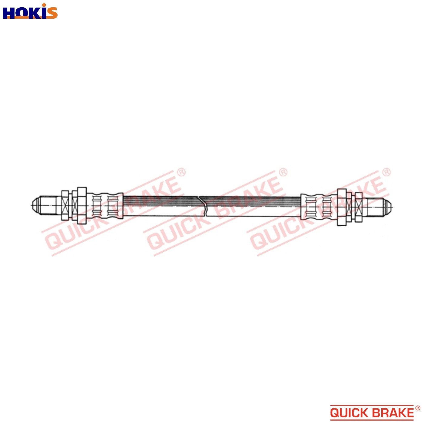 BRAKE HOSE 42.017 FOR FORD FIESTA/Van/III/Mk COURIER FUF/F6E/F4A/FUJ/FUG 1.4L