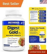 Maximum Strength Digestive Enzymes with ATPro Blend - 45 Capsules for Energy