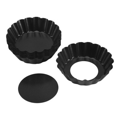 Eier Tarte Formen, 3 Zoll Tarteformen Abnehmbarer Boden, Cupcake Kuchen Muffin Form7522