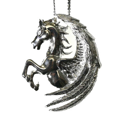 Pegasus Fortuna Anne Stokes Necklace Sterling Silver 925 Winged Horse Pendant