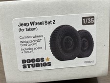 135 Doogs Studios 135042 Jeep Wheel Set 2 Worn Ndt For Takom 135 Doogs Studios 135042 Jeep Wheel Set 2 Worn Ndt For Takom