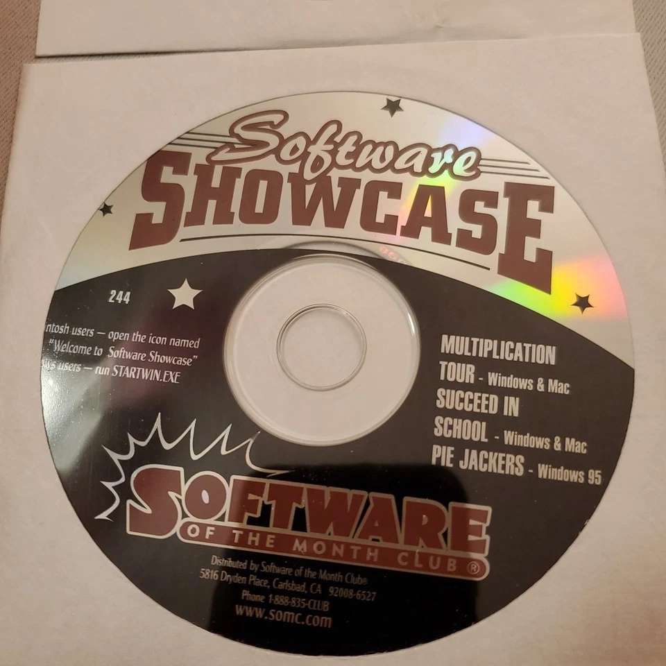 Dec 1997 Software of the Month Club Pie Jackers Succeed in School vtg - Image 2 of 4
