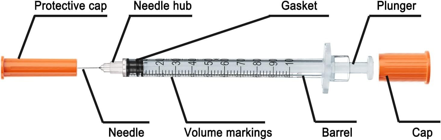U-100 31G 1ml/cc 5/16" (8mm) Box of 100 