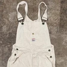 Vintage Pointer Brand Bib Overalls 28x32 Painter White Carpenter Workwear USA
