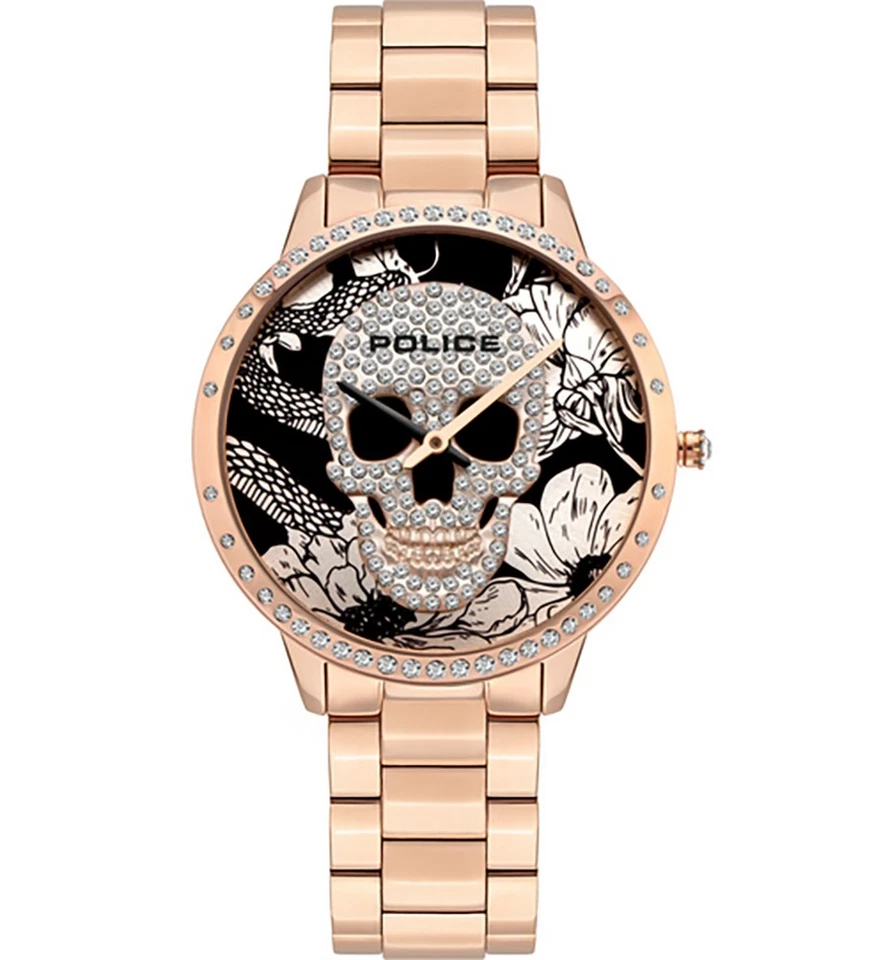 Orig. Police Damenuhr Horta PL16067MSR/02M edler Stahl roségold UVP:239,-€ NEU - Bild 1 von 1