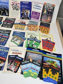 Vintage Intellivision Manuals & Overlays Lot - 34  + Intellivoice Set Manual