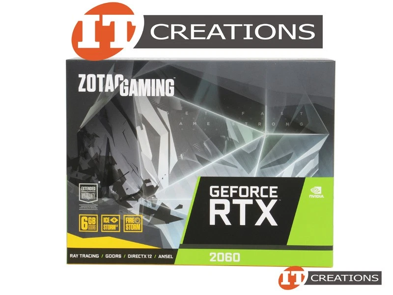 ZOTAC GAMING GEFORCE RTX 2060 GPU 6GB GRAPHICS VIDEO CARD ZT-T20600H-10M-RETAIL - Image 2 of 3