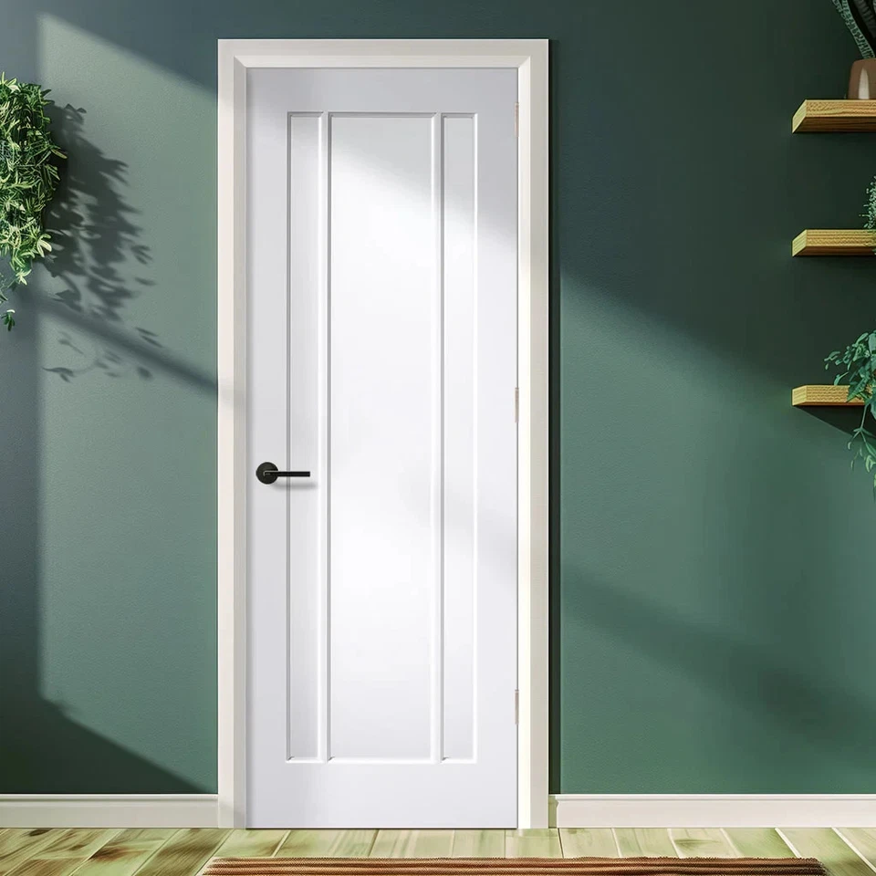 Yasen Wood Primed Ripon Panelled Solid White Internal Door + Nationwide Delivery - Image 2 of 4