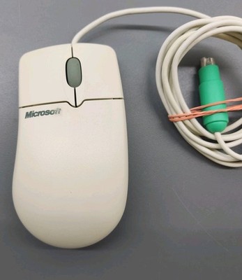 Retro Maus - Microsoft Port Compatible Mouse 1.2A PS/2 Kugelmaus