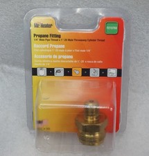 Mr. Heater Propane Fitting 1/4" MPT x 1"-20 Male Throwaway Cylinder Thread