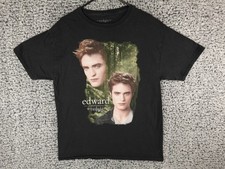 Vtg Y2K The Twilight Saga New Moon Move Promo T Shirt Black L Edward Cullen