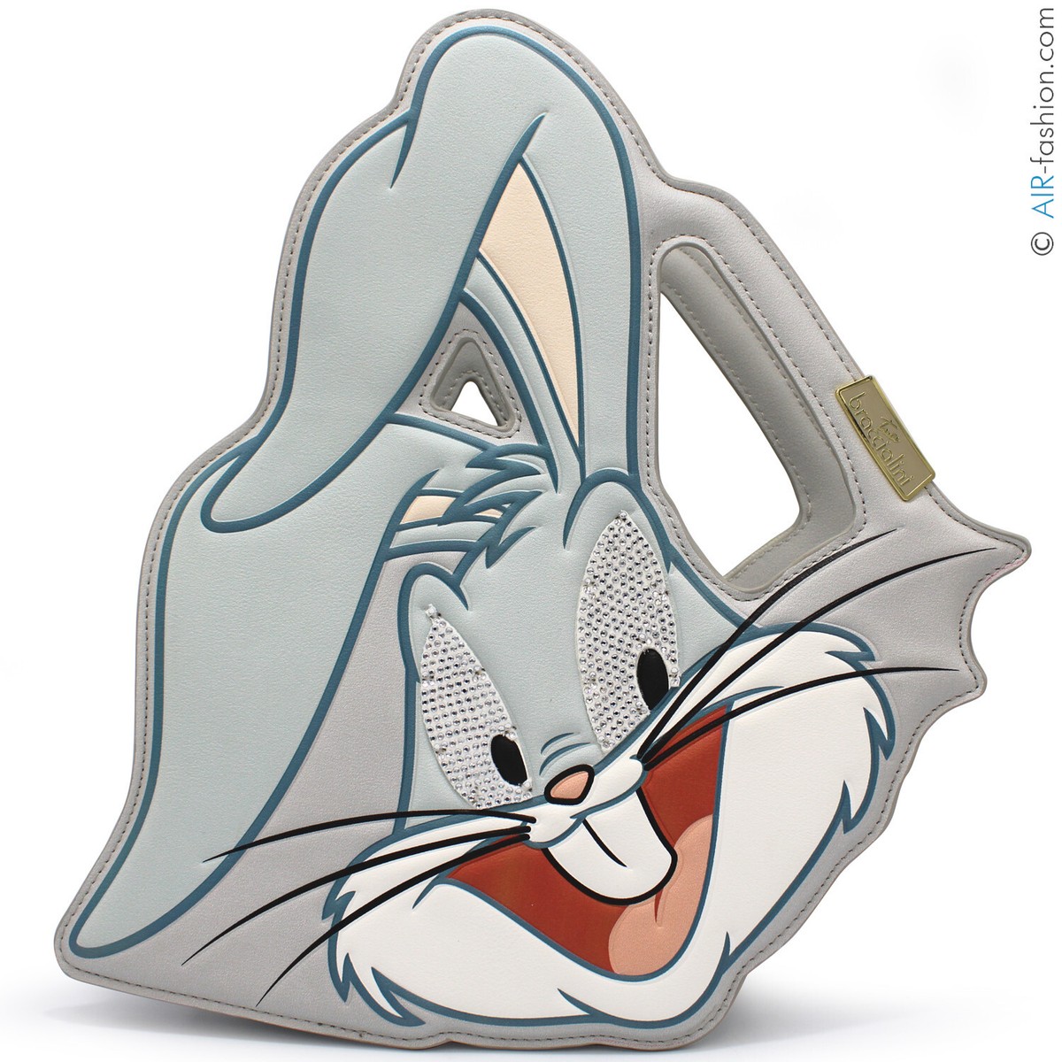 Braccialini Looney Tunes designer Bugs Bunny shaped gray