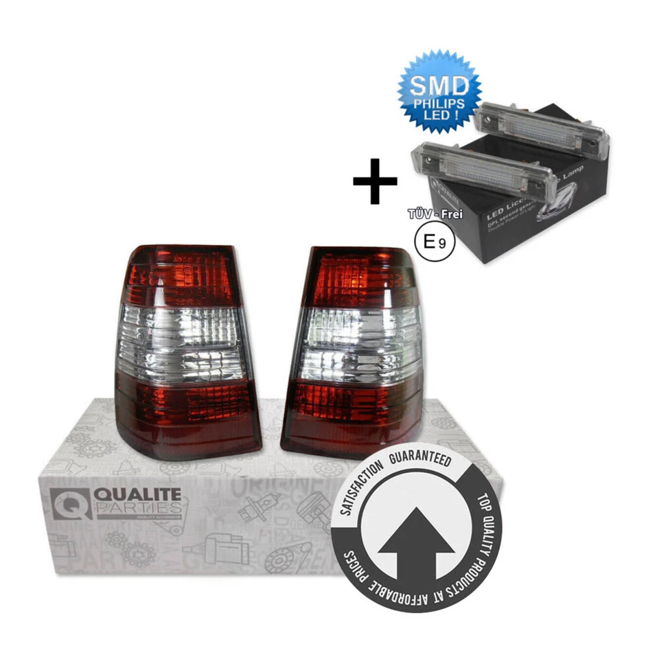 2x RÜCKLEUCHTE HECKLEUCHTE 2x KENNZEICHENBELEUCHTUNG FÜR MERCEDES S124 T-MODELL