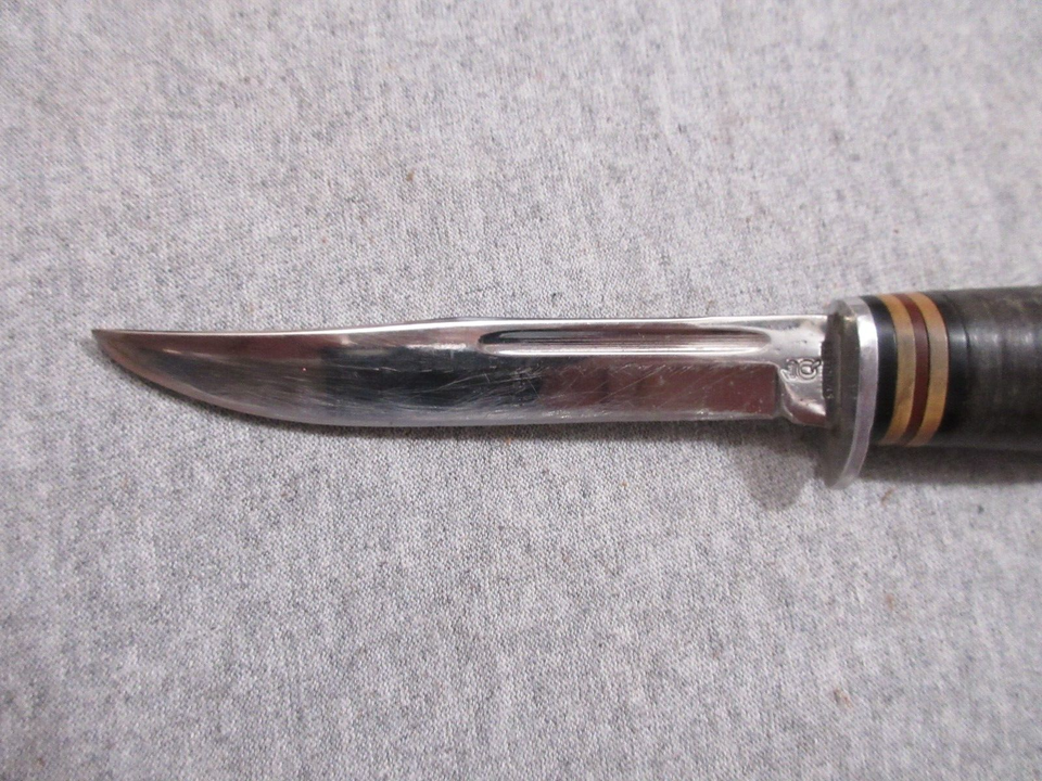 vintage Queen fixed blade knife & Queen sheath eBay