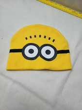 Despicable Me Minions Hat Beanie Yellow Knit Hat one size fits all