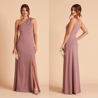 Birdy Grey Crepe Dark Mauve Kira Dress SIZE SMALL Orig $99
