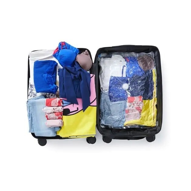 JML VacPack GO! Portable Vacuum Storage Bag System Reduces Luggage by