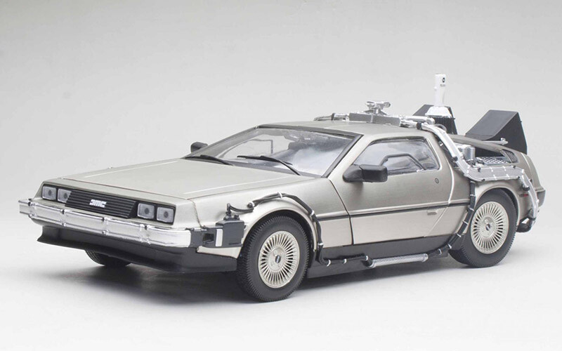 【箱付き・欠品無し】サンスター DeLorean 1/18 スケール ミニカー Sunstar 1/18 DeLorean DMC-12 Diecast Model Car Back to