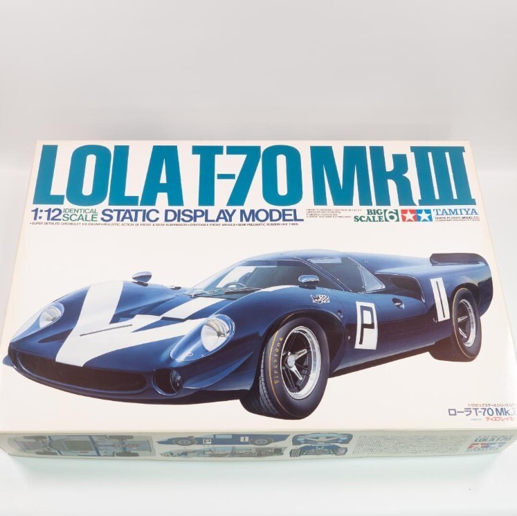 1/12 LOLA T-70 Mk.III TAMIYA Big Scale #6 Plastic Car Static 1/12 LOLA T-70 Mk.III TAMIYA Big Scale #6 Plastic Car Static