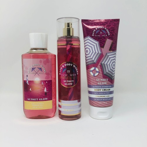 Bath & Body Works SUNSET GLOW Mist, Body Cream & Shower Gel *You Choose* - Picture 13 of 13