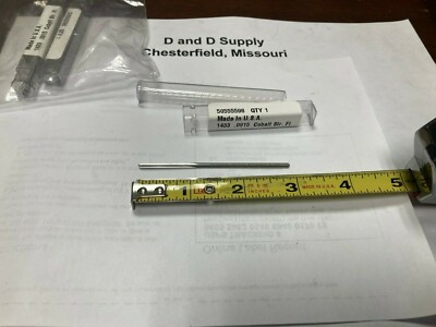 MSC 50555598, 0.0915'' Straight Flute Chucking Reamer, Cobalt, Made In USA